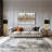 23"  Modern Double Head Gold Table Lamp with USB Charging Ports Dual-Layer Marble Base (set of 2)
