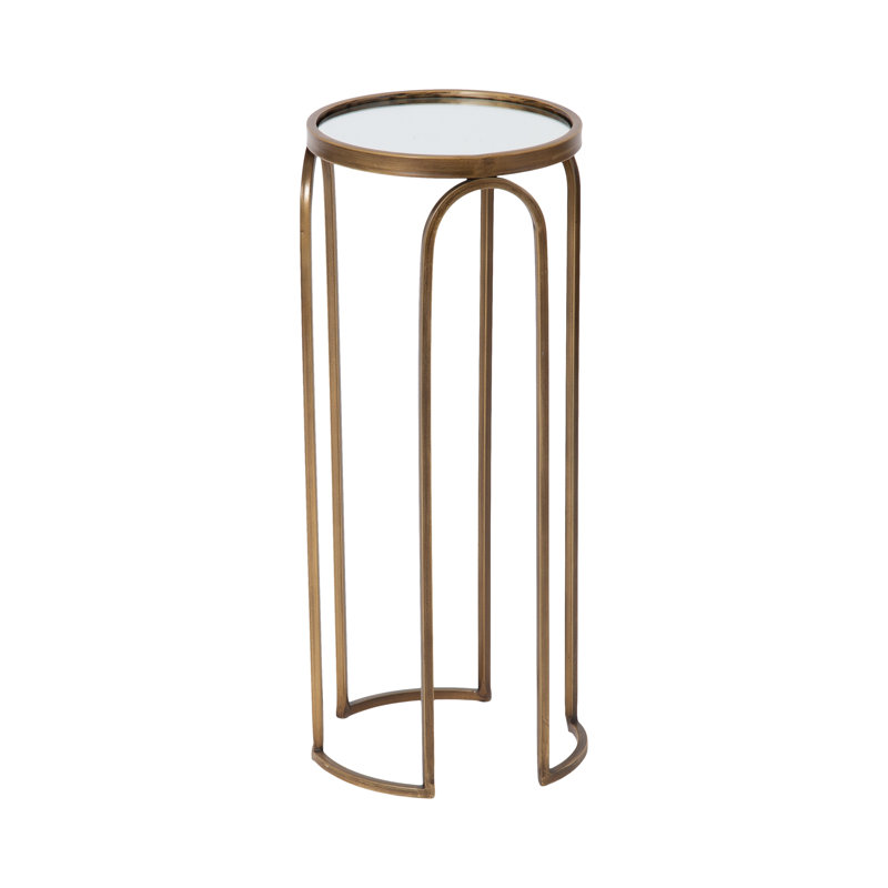 Table à boissons en métal 11 po x 11 po x 24 po Mercer41 Pomeroy, Or