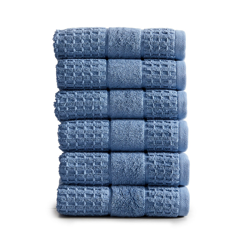 Aneko 100% Cotton Hand Towel, Denim Blue