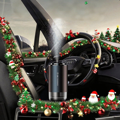 Intelligent Car Cup Holder Aromatherapy Machine, Aromatherapy Essential Oil Air Purifier, USB Charging Automatic Fragrance Diffuser, Christmas And Valentine's Day Gift