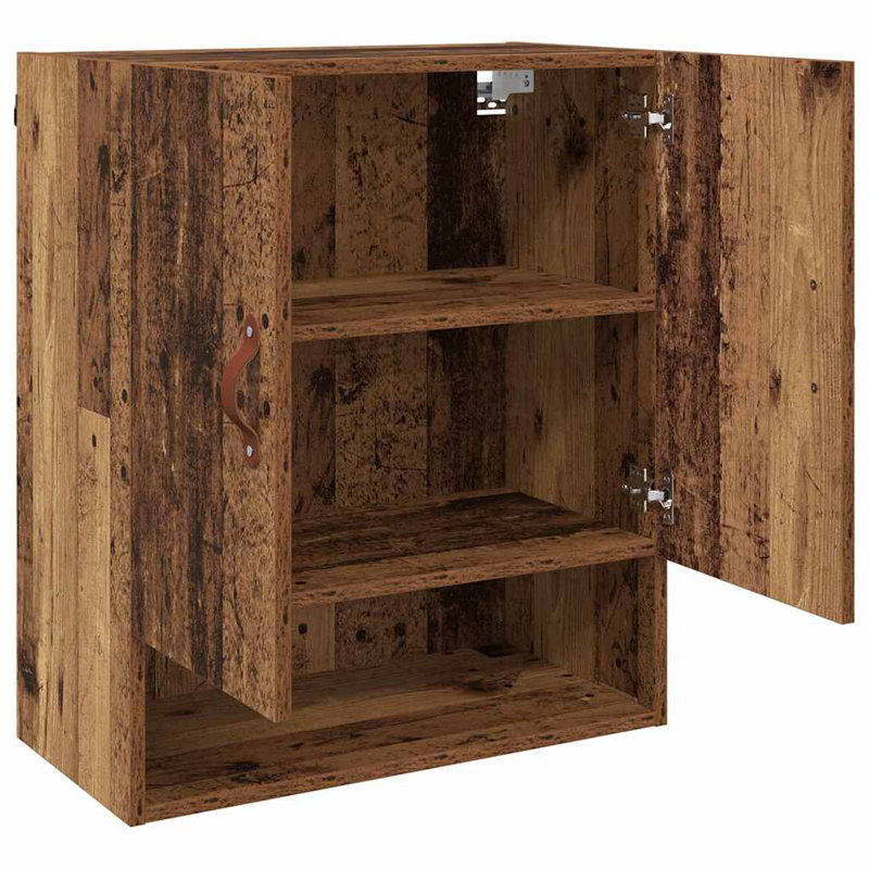 vidaXL Wall Cabinet Hanging Storage Cabinet Display Cabinet Engineered Wood, Old Wood
