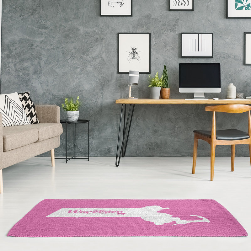 Tapis de zone rose worcester massachusetts, Rectangle 5 pi x 7 pi, Non