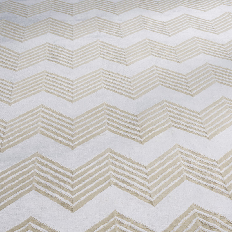 Ralph Lauren Monroe Chevron Wool, Viscose Chevron Rug, Rectangle 4' x 6'