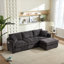 Canapé de rangement moderne avec port USB double, canapé en forme de L, canapé modulaire en chenille avec repose-pieds de rangement-1689016666