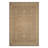 Oriental Medallion UV Resistant Woven Indoor / Outdoor Area Rug Tan-226571292-227928349