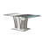 Chennai Glass Top Pedestal Dining Set