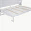 Grand lit mural avec armoire, blanc
