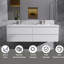Meuble-lavabo double 72 po Dhruven-104189148
