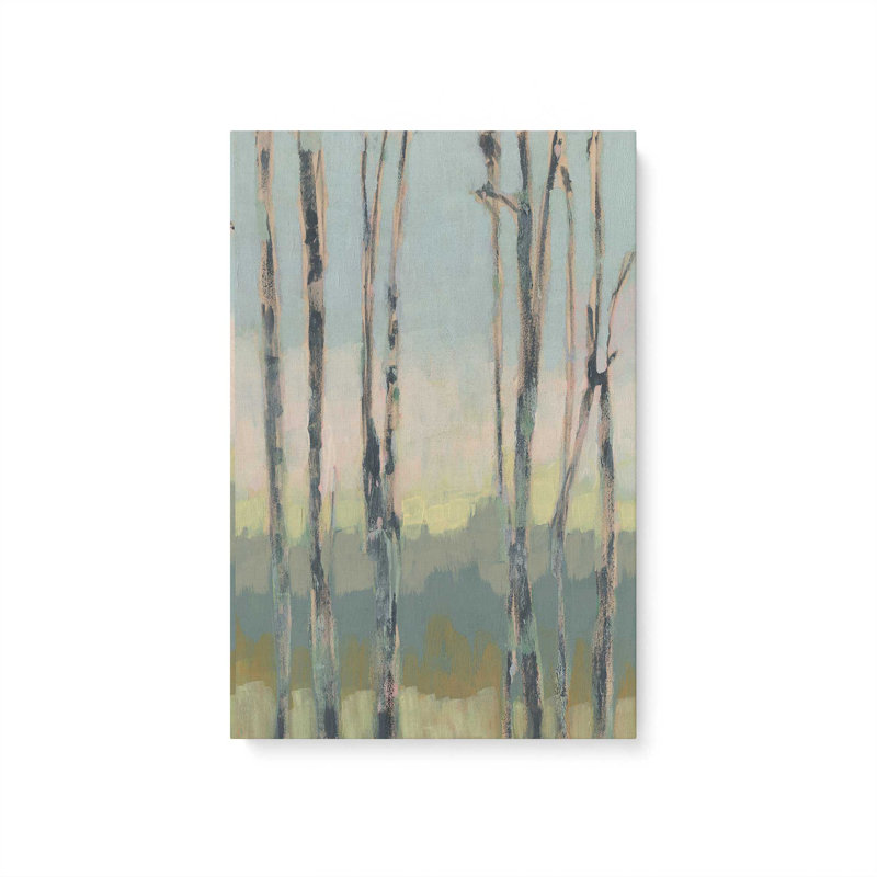 Gentle Light Between Trees Set of 2, 18" H x 24" W, Wrapped Canvas