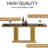 68.11" Dining Table Set, Modern Kitchen Table Set with Imitation Marble Top, Faux Marble Dining Room Table with Velvet Dining Chairs, Modern Dining Table Set for Kitchen Furniture-1777777100-1777777097