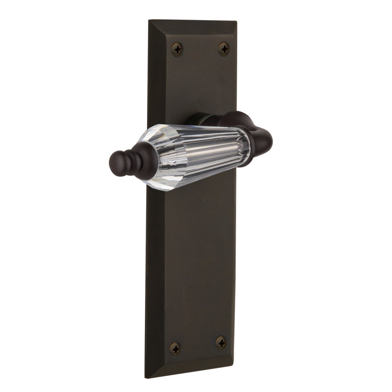 New York Plate Single Dummy with Parlour Lever, Oil-Rubbed Bronze