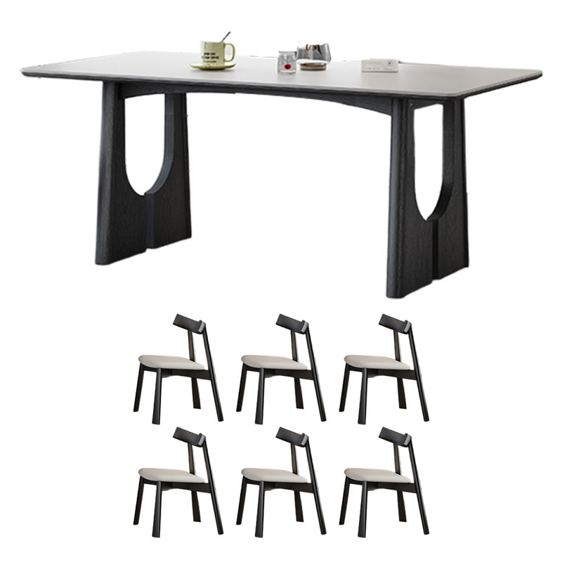 Table de salle à manger French, 7, H 29,52 po x L 78,74 po x l 35,43 po