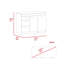 Multicolore, armoire de cuisine, trois tiroirs, deux tablettes internes