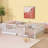 Full Size Floor Bed with High Fence Railings, with Door,6 Slats Included, Rubber Wood Floor Bed with Safety Guardrails,White-1669839986-1669839985