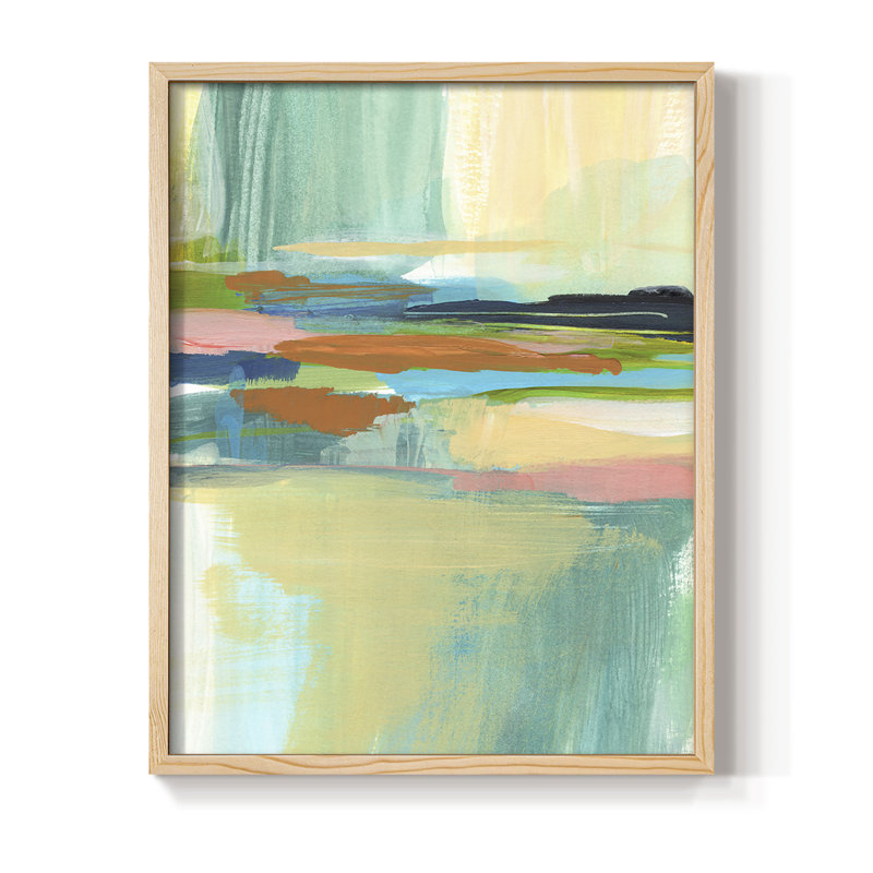 Radiant Horizon I, reproduction encadrée - bois massif, 15" H x 12" W