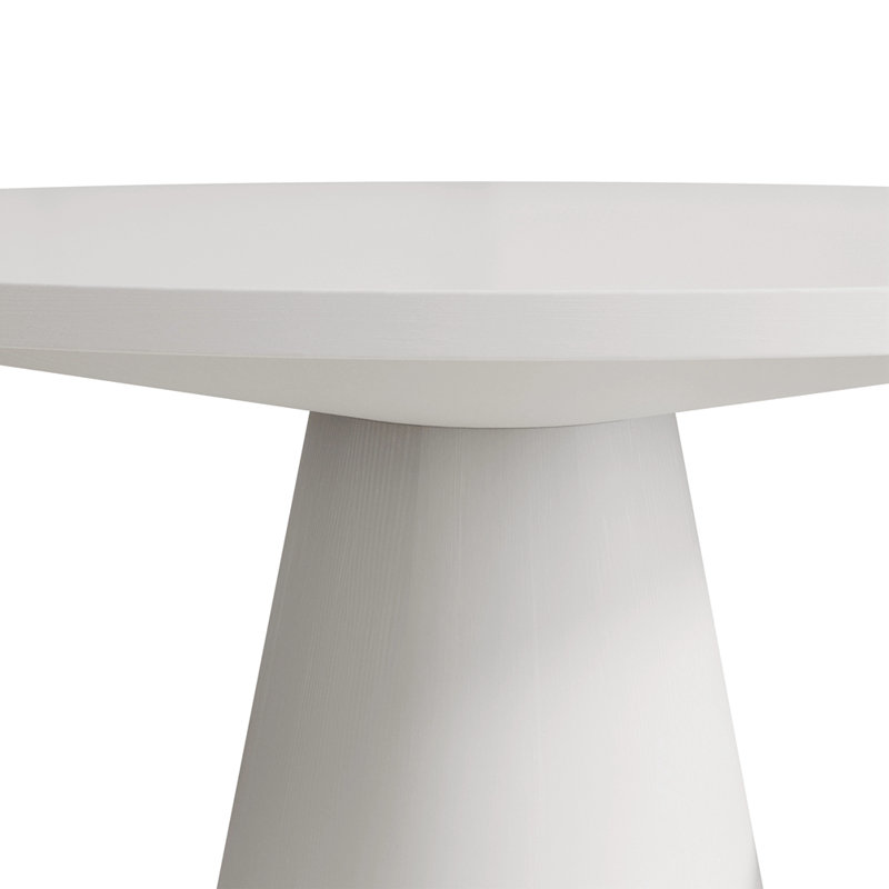 Jerrianne Retro Round 47'' Round Dining Table, White