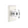 Passage Windsor Crystal Knob with Rectangular Rose