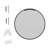 Round/Circle Vanity Mirror with Aluminum Alloy Frame, HD Tempered Glass, French Cleat Mounted Wall Decor Bathroom Vanity Mirror-1664286268-1664286265