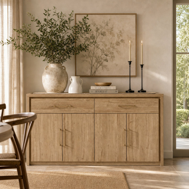 167.6cm Sideboard, Sand Oak