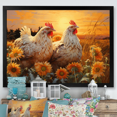 " Loving Chicken At Sunset "