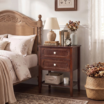Solid Wood Brown Side Table