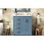 Meuble-lavabo en céramique 30 po. Bois massif et fabrication. Espace de rangement dissimulé. Meuble-lavabo Indigo . Unité spacieuse. Meubles