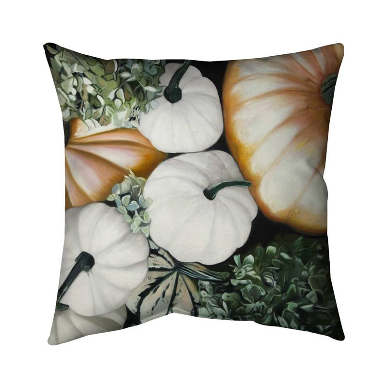 Fall Pumpkins Green Food Poly Twill Throw | Home Decor