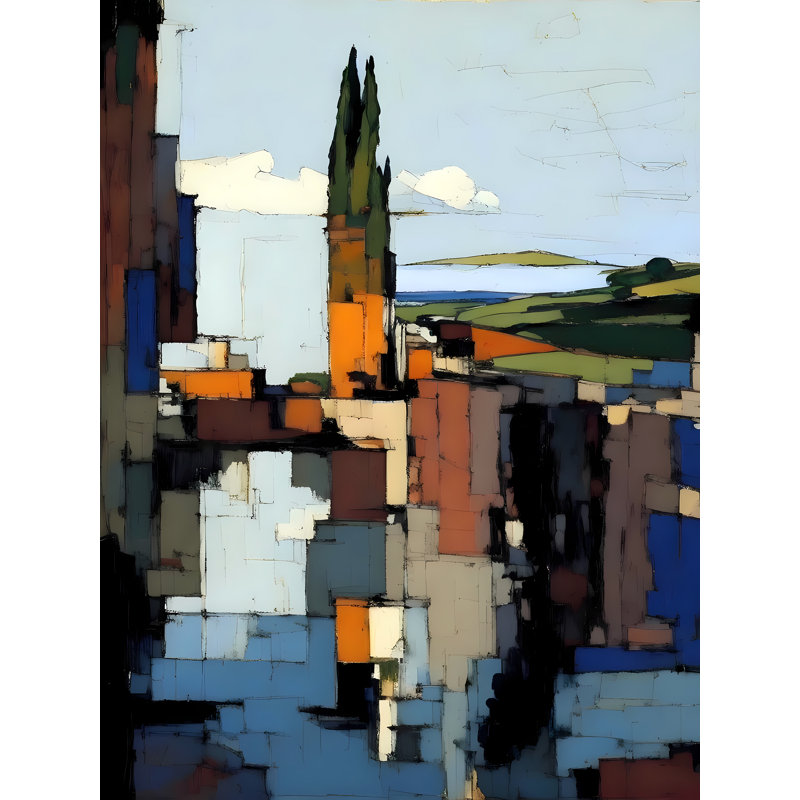 Suburban Landscape, 32" H x 24" W