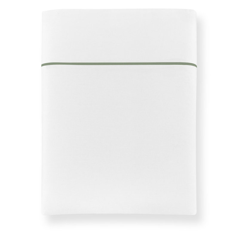 Soprano II 420 Thread Count 100% Cotton Sateen Flat Sheet, Linen, Queen