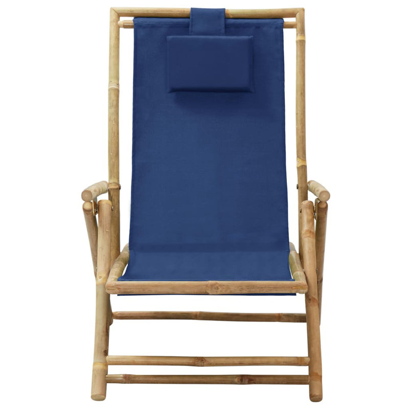 Chaise de patio Miltrud, Bleu