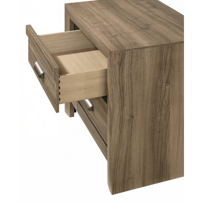 Table de chevet avec deux tiroirs de style contemporain