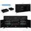 Buffet 57,9 "avec 3 tiroirs, tablette réglable-1534469010