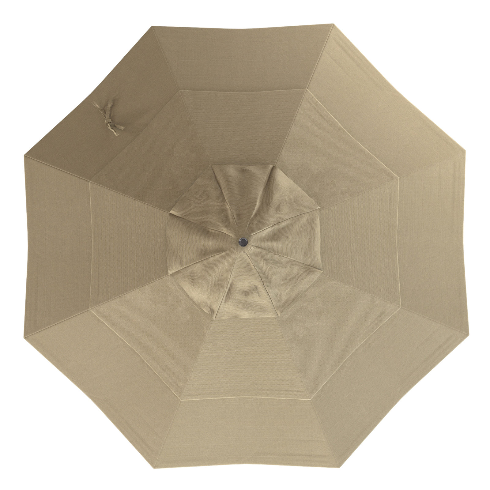 Ohara 132'' Market Umbrella, Champagne Performance, Hammertone Gray