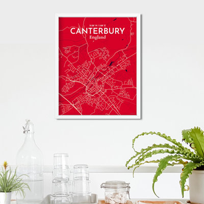 Canterbury City Map, impression