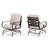 Carli Rocking Patio Lounge Chairs with Cushions