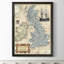 «British Isles Map» par Paul Cezanne - reproduction d'art encadrée-1296080173-1296080175