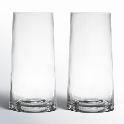Zoya Ribbed Highball Glass