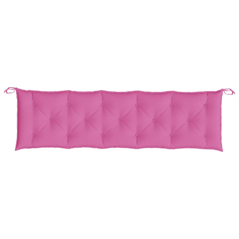 Coussin de banc en tissu Oxford, H 2,8 po x l 70,9 po x P 19,7 po, Rose