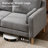 Lagoa 59.8" W Boucle Square Arm Loveseat -1553399616