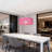 1-light Pink Rattan Drum Pendant Light Dimmable