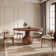 Gullveig Space-Saving Round Solid Wood Dining Table For Kitchen Restaurant Breakfast Office