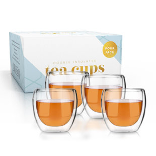 Glass 4 Set Teacups Without Handle - 4 X 250Ml Borosilicate Glass (Set of 4)