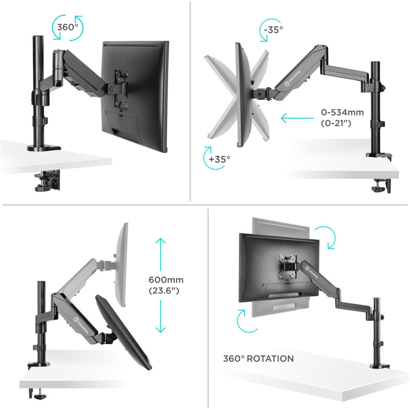 ONKRON Single Screen Desktop Mount