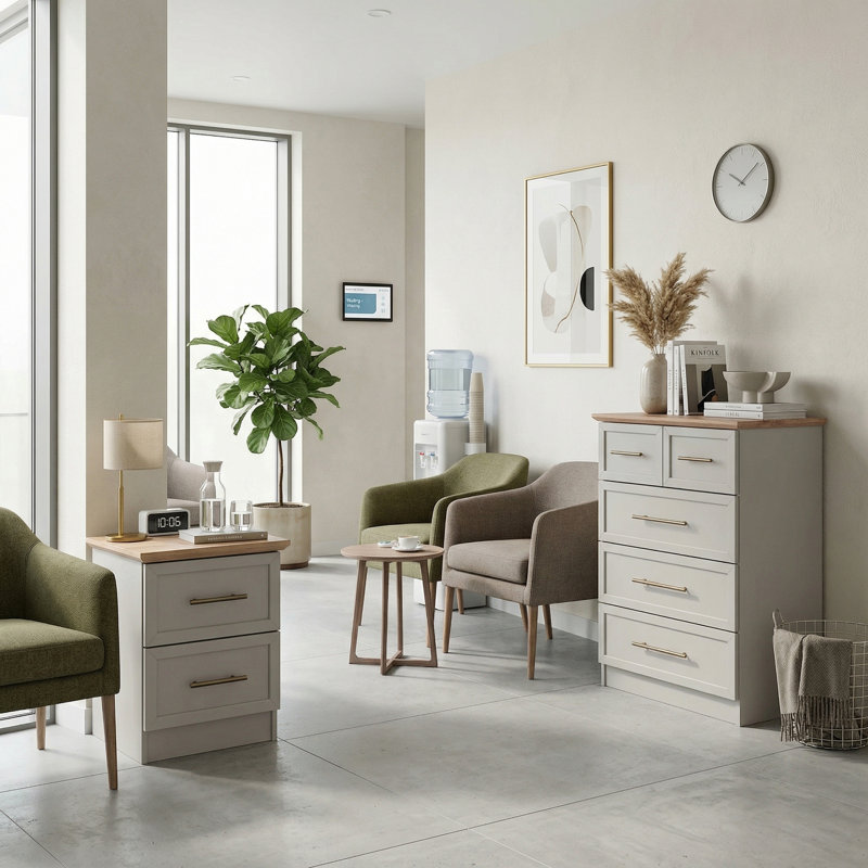 Shine Bedroom Pair Set, Light Grey
