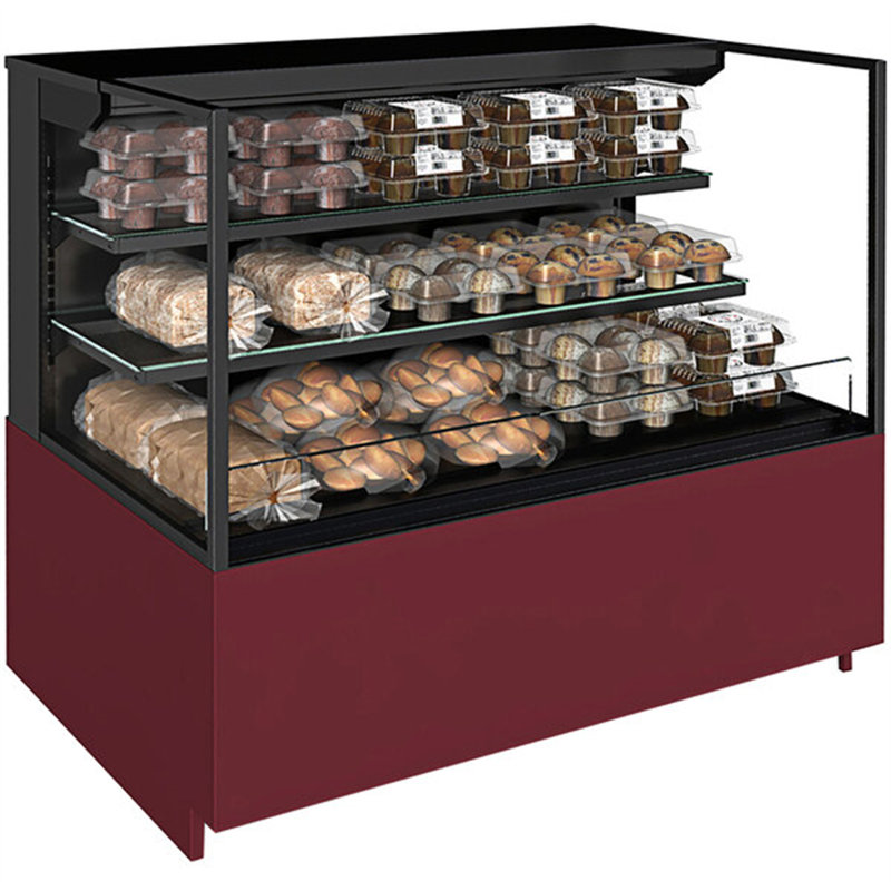 Structural Concepts NR3647DSSV Reveal 36" Non-Refrigerated Self-Service Display Case With Two Shelves WS-740NR3647DSS