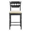 Tabouret de comptoir en bois de chêne noir Jax-123259861-123259863