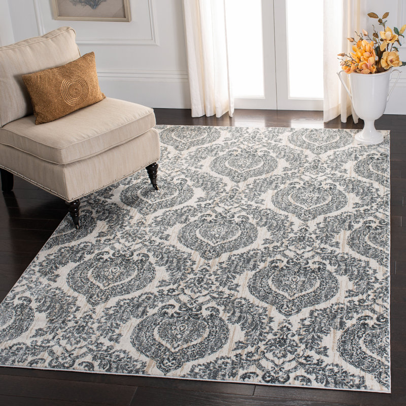 Swindle Damask Hand Woven Area Rug, Rectangle 160 x 231 cm