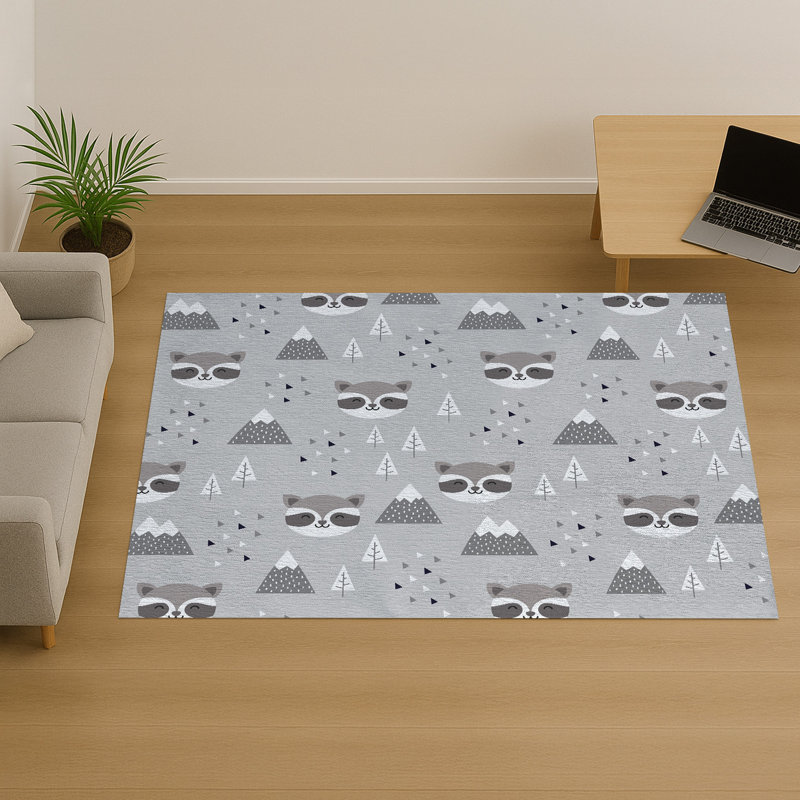 Geometric Shapes Area Rug, Rectangle 140 x 200 cm