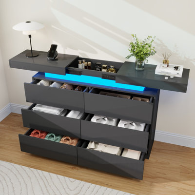 Modern LED Dresser With Motion Sensor Lights | Smart Storage & Safe Design