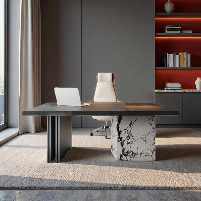 Computer Desk, 29.53" H x 55.12" W x 27.56" D